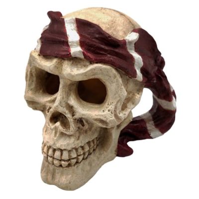 SuperFish Skull Ornament - Red Pirate