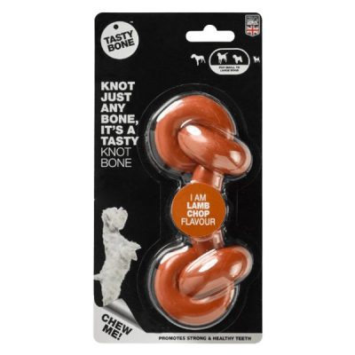 TastyBone Nylon Knotted Bone - Lamb chop