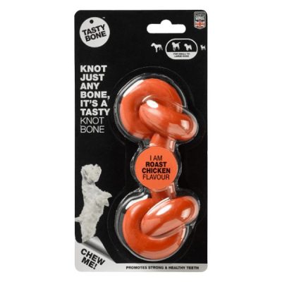 TastyBone Nylon Knotted Bone - Roast Chicken