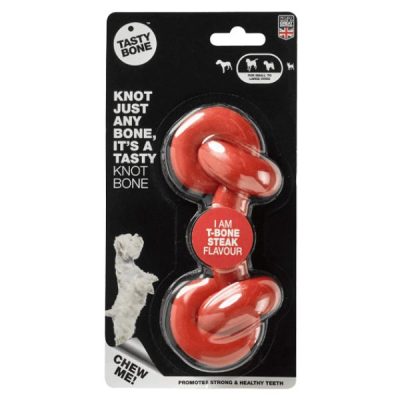 TastyBone Nylon Knotted Bone - T-Bone Steak