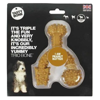 TastyBone Small Trio Bone - Peanut Butter