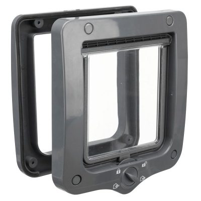Trixie 4-Way Cat Flap Door - Grey