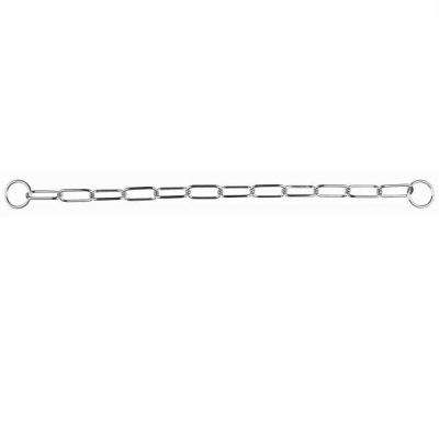 Trixie Chrome Long Link Choke Chain for Dogs - 54 cm/4.0 mm