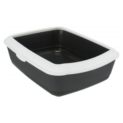 Trixie Classic Cat Litter Tray - Dark Grey/White