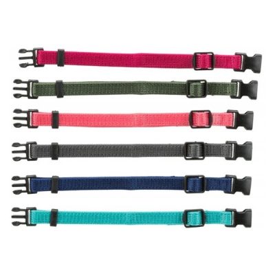 Trixie Junior Set of Adjustable Puppy Collars - S-M Pastels 6pck