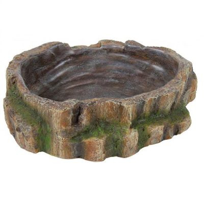 Trixie Reptile Rainforest Water & Food Bowl - 18 x 4.5 x 17 cm