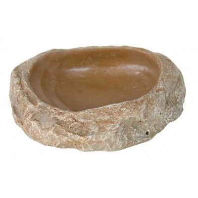 Trixie Steppe Rock Water & Food Bowl - 11 x 2.5 x 7 cm