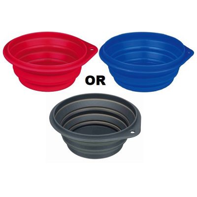 Trixie Silicone Travel Bowl - 1 L / 18 cm