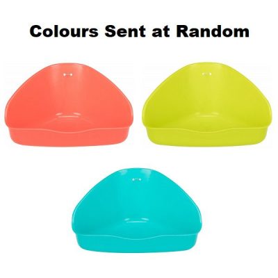 Trixie Small Animal Plastic Corner Litter Tray - Small
