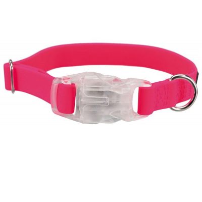 Trixie USB Easy Flash Collar - Neon Pink, L-XL