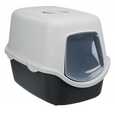 Trixie Vico Cat Litter Box Tray & Hood - Black & White