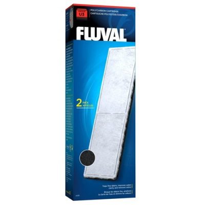 FLUVAL Poly / Carbon Cartridge 2 Pack / Foam Pad - U3