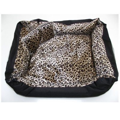 Waterproof Washable Pet Bed - Jungle Cat Print, Large