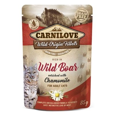 Carnilove Cat Pouch 85g - Wild Boar with Chamomile