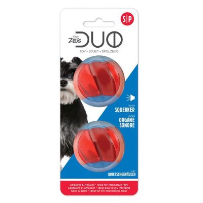 Zeus Duo Ball - with Squeaker, 5cm