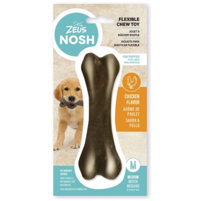 Zeus Nosh Flexible Puppy Chew Chicken Bone - Medium