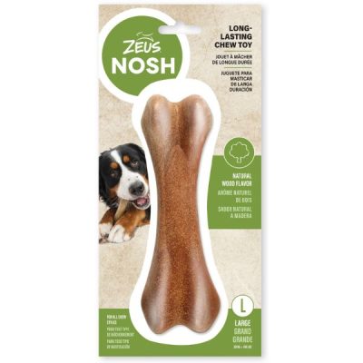 Zeus Nosh Nylon & Wood Chew Bone - Large