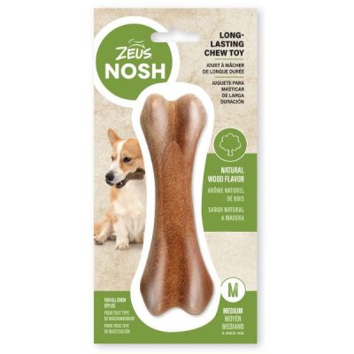 Zeus Nosh Nylon & Wood Chew Bone - Medium
