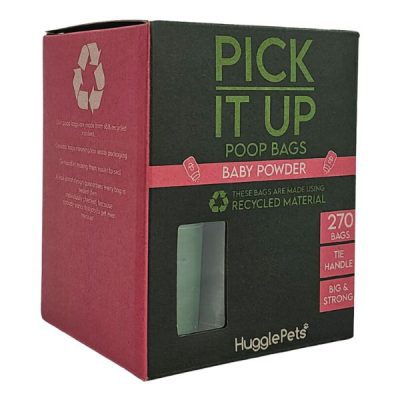 HugglePets Pick It Up Baby Powder Dog Poop Bags