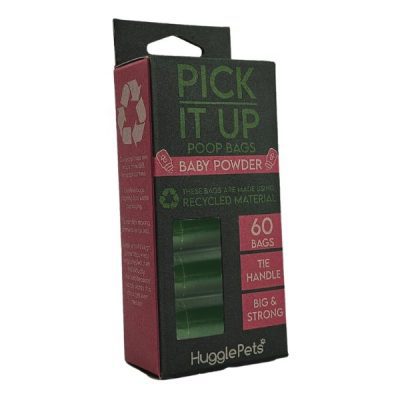 HugglePets Pick It Up Baby Powder Dog Poop Bags