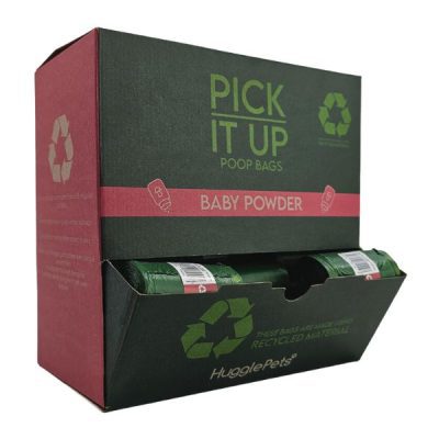 HugglePets Pick It Up Baby Powder Dog Poop Bags