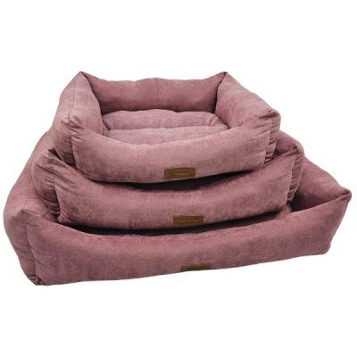 HugglePets Luxury Dog Lounger - Pink