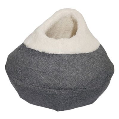 Rosewood Round Cosy Plush Cat Cave 40cm.