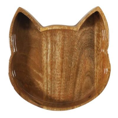 Rosewood Wooden Cat Shaped Bowl.