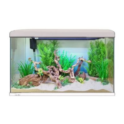 Aqua One LifeStyle Glass Aquarium 80cm 125L white