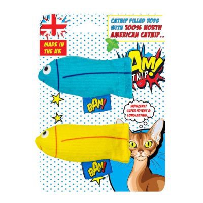 BAM! Catnip Infused Cat Toy 2x Tiddler