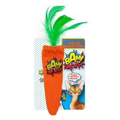 BAM! Catnip Infused Cat Toy Carrot