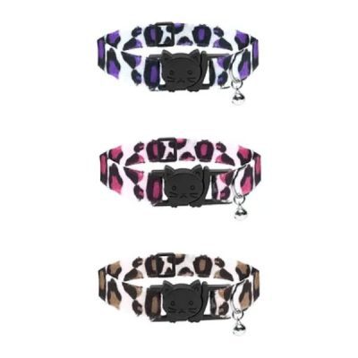 Cat Circus Leopard Print Cat Collars