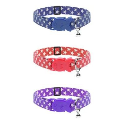 Cat Circus Star Print Safety Cat Collars