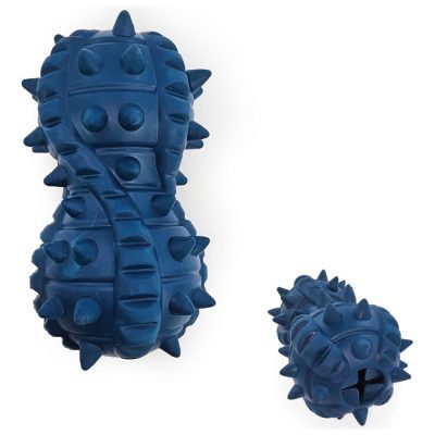 HugglePets Tactical K9 Natural Rubber Treat Dispenser Bouncer Dog Toy