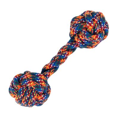 HugglePets Mountain Rope Dumbell Dog Toy
