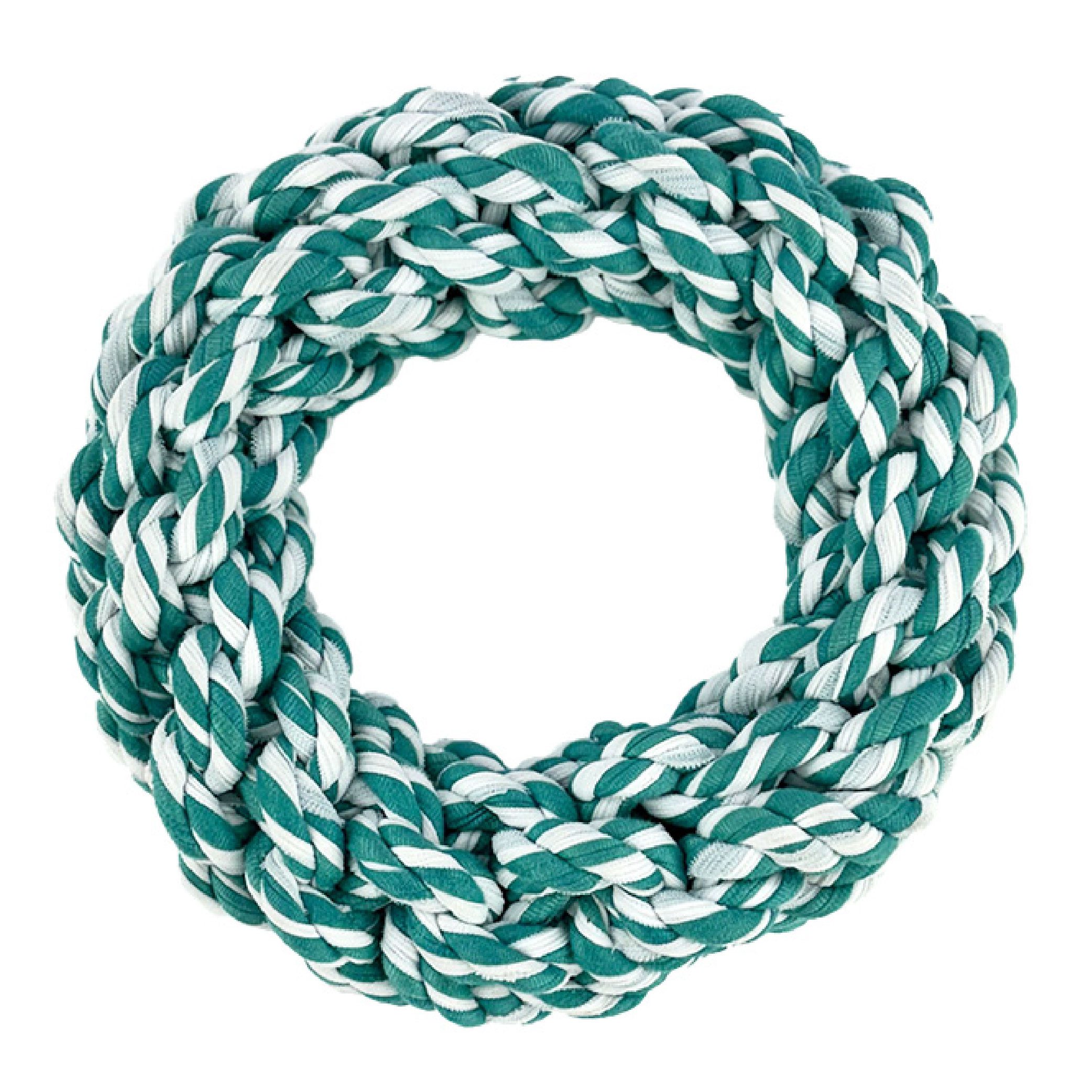 HugglePets Recycled T-Shirt Ring Tugger Dog Toy
