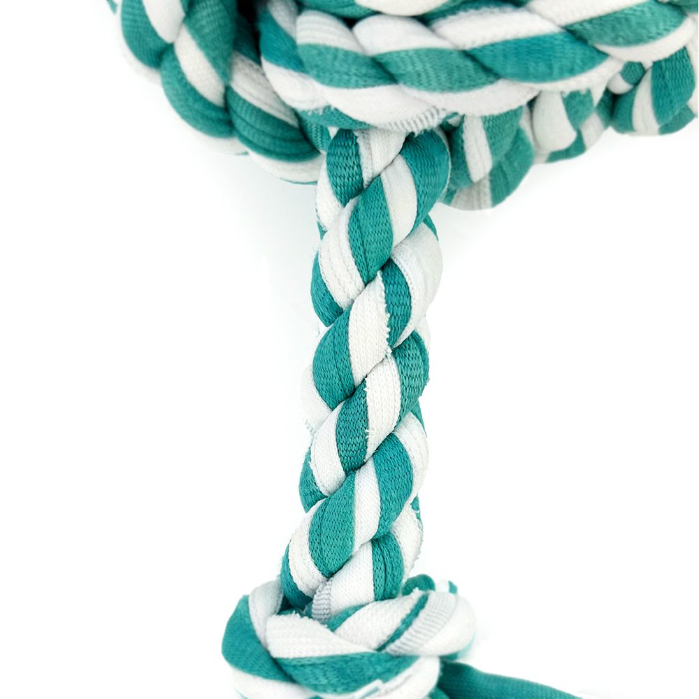 HugglePets Recycled T-Shirt Ball Tugger Dog Toy