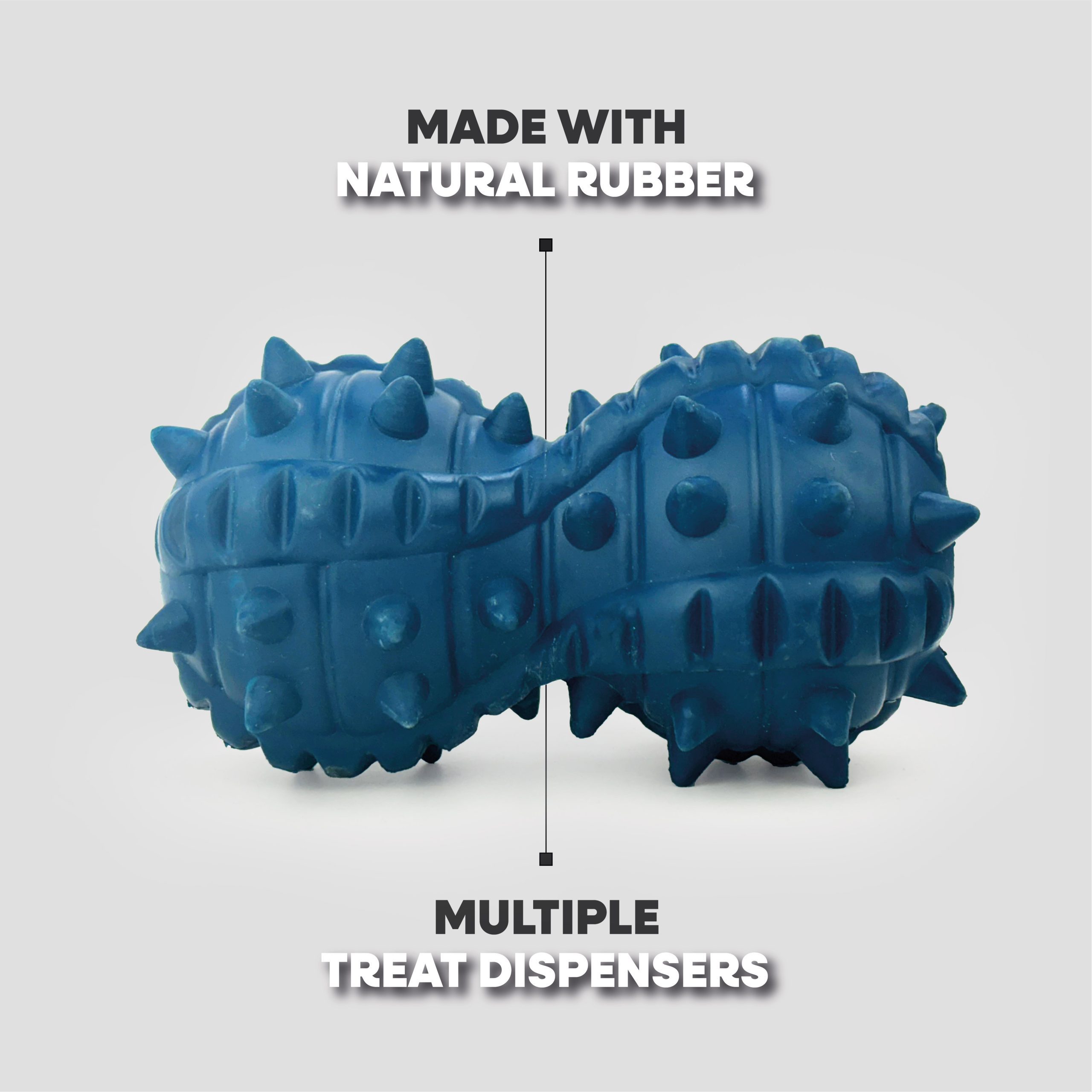 HugglePets Tactical K9 Natural Rubber Treat Dispenser Bouncer Dog Toy - Image 3