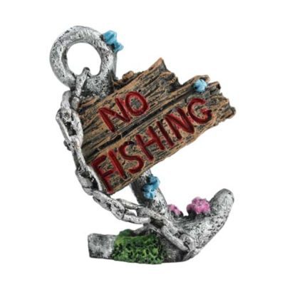 Aqua One Aquarium Ornament - Anchor No Fishing