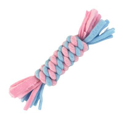HugglePets Skye & Murphy Fleece Rope Log Dog Toy