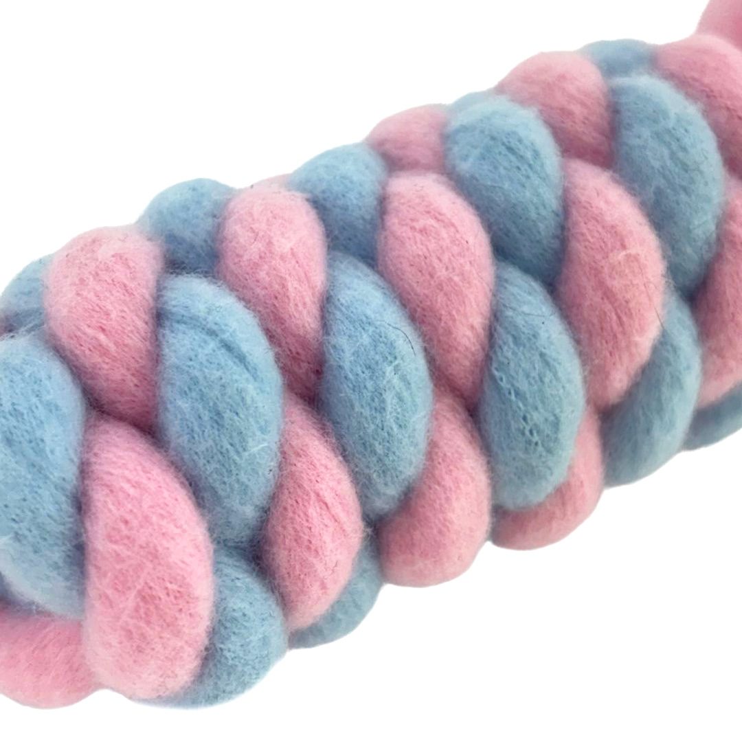 HugglePets Skye & Murphy Fleece Rope Tugger Dog Toy