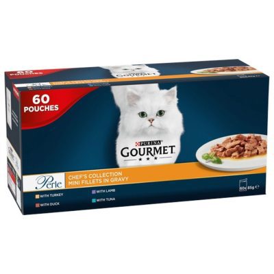 Gourmet Perle Chefs Collection In Gravy Cat Food 60 x 85g
