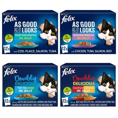 Felix AGAIL Doubly Delicious Wet Cat Food - HugglePets