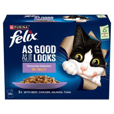 Felix As Good As it Looks Favourites Selection Wet Cat Food 12x85g - HugglePets