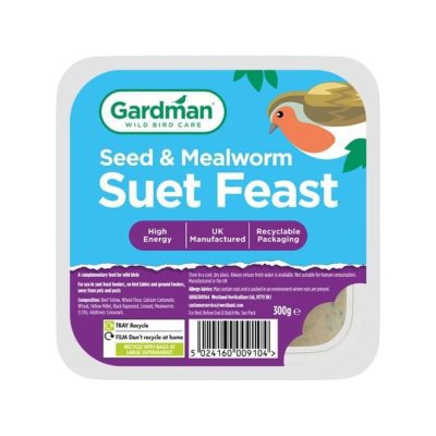 Gardman Seed & Mealworm Suet Feast - HugglePets