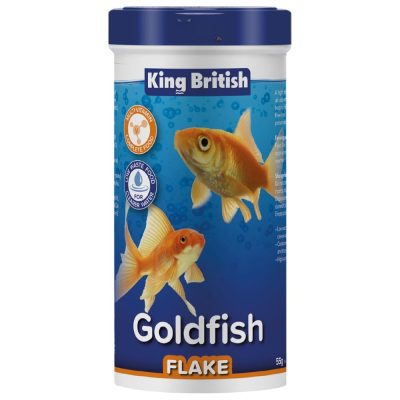 King British Goldfish Flake 55g - HugglePets