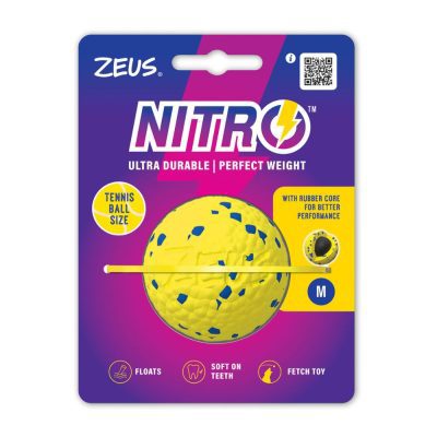 Zeus Nitro Weighted Dog Ball Toy Medium - HugglePets