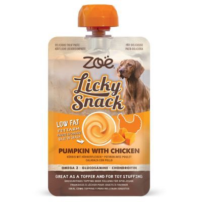 Zoe Licky Snack Dog Treat Paste 85g Pumpkin with Chicken - HugglePets