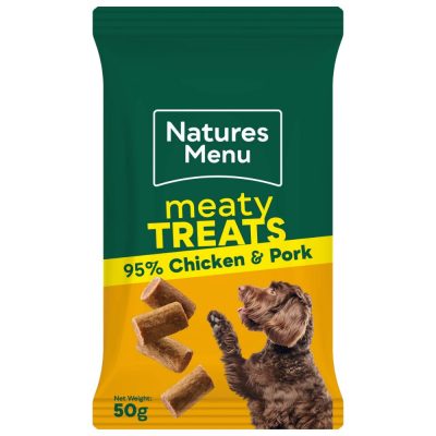 Natures Menu Real Meaty Dog Treats Chicken - HugglePets