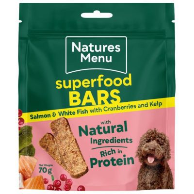 Natures Menu Superfood Bar Salmon & White Fish 70g - HugglePets